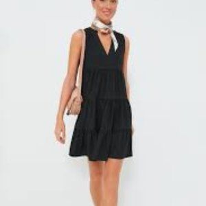 POMANDER PLACE  Black Crepe Sleeveless Kenzo Dress Medium -- Tuckernuck